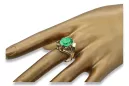 Ring Emerald 14K Yellow gold Vintage Jewlery vrc015y